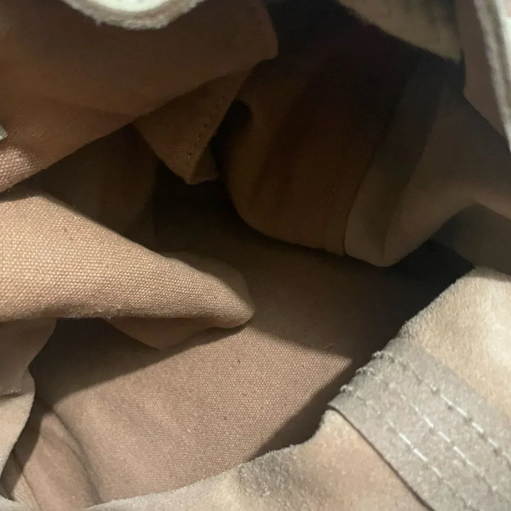 New Free People Varsity suede Backpack NWOT MSRP $178 16W x 16 H x 9 D
